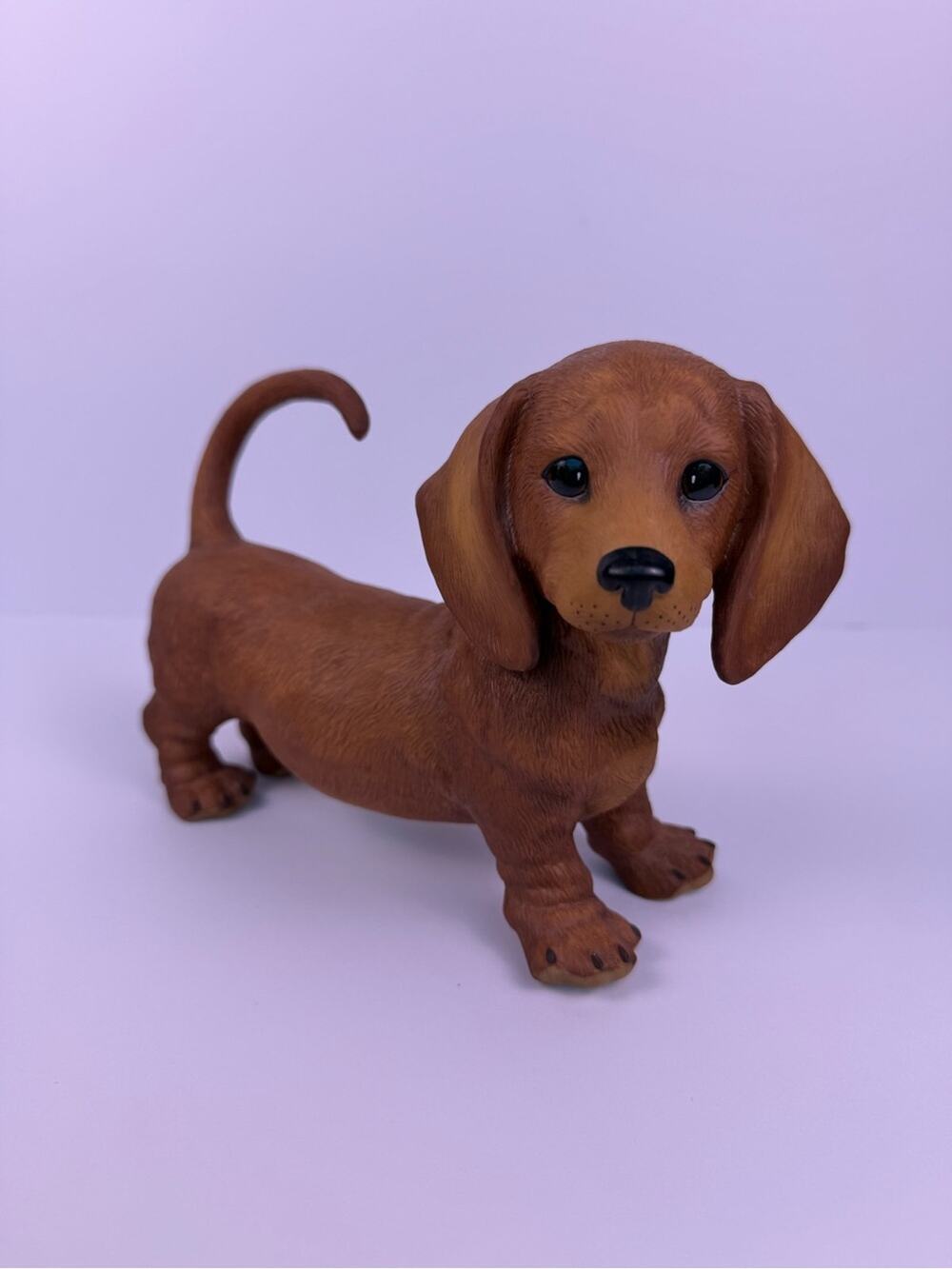 Vintage Lenox Dachshund Pup Figurine Fine Porcelain Dog 1995 Handcrafted